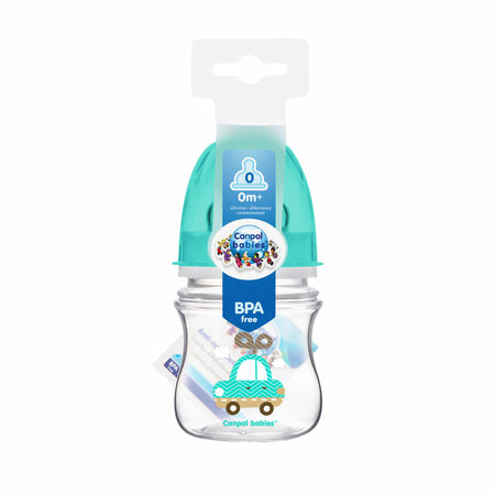 Канпол FOR KIDS Canpol anti-colic feeding bottle `Multicolored Animals` 120ml #4284